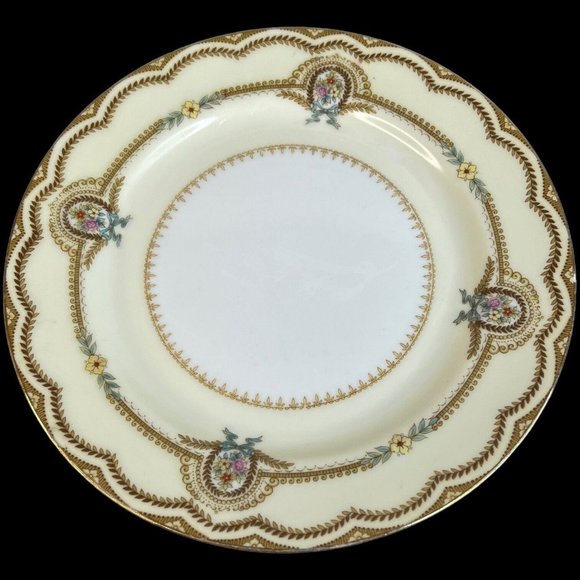 2 Vintage Noritake China Serena Salad Plates 7 5/8” Floral 3840 Made Japan Flaw - Picture 2 of 8